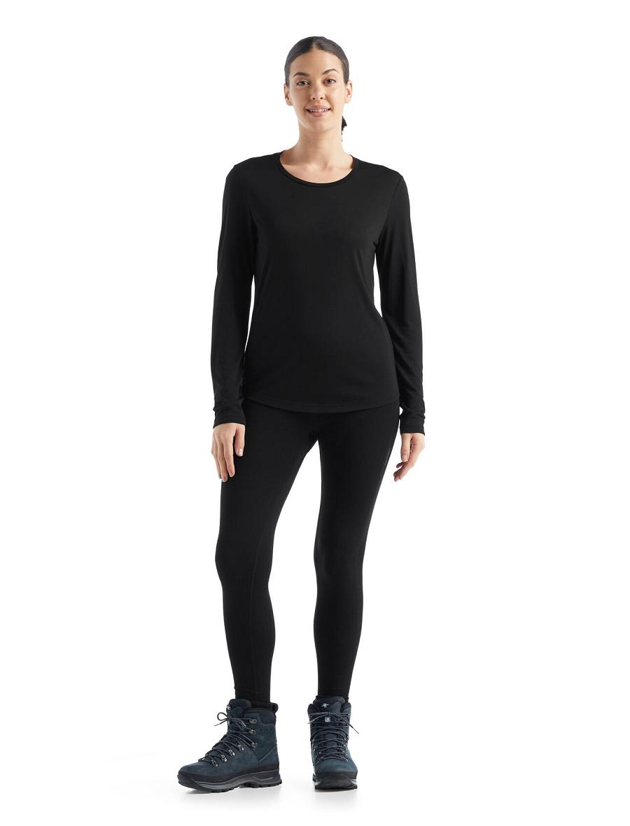 Long Sleeve Icebreaker Merino Sphere II T-Shirt Femme Noir | FR 1644PJJQ